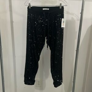 Black sequined pants, never worn